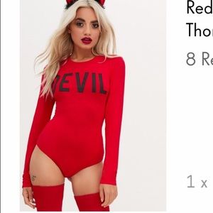 “Devil” Halloween bodysuit